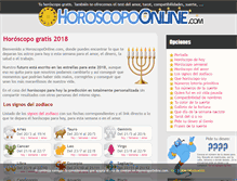 Tablet Screenshot of horoscopoonline.com